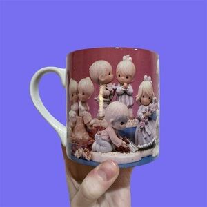 1995 Precious Moments x Enesco XL Mug with all over ceramic character design